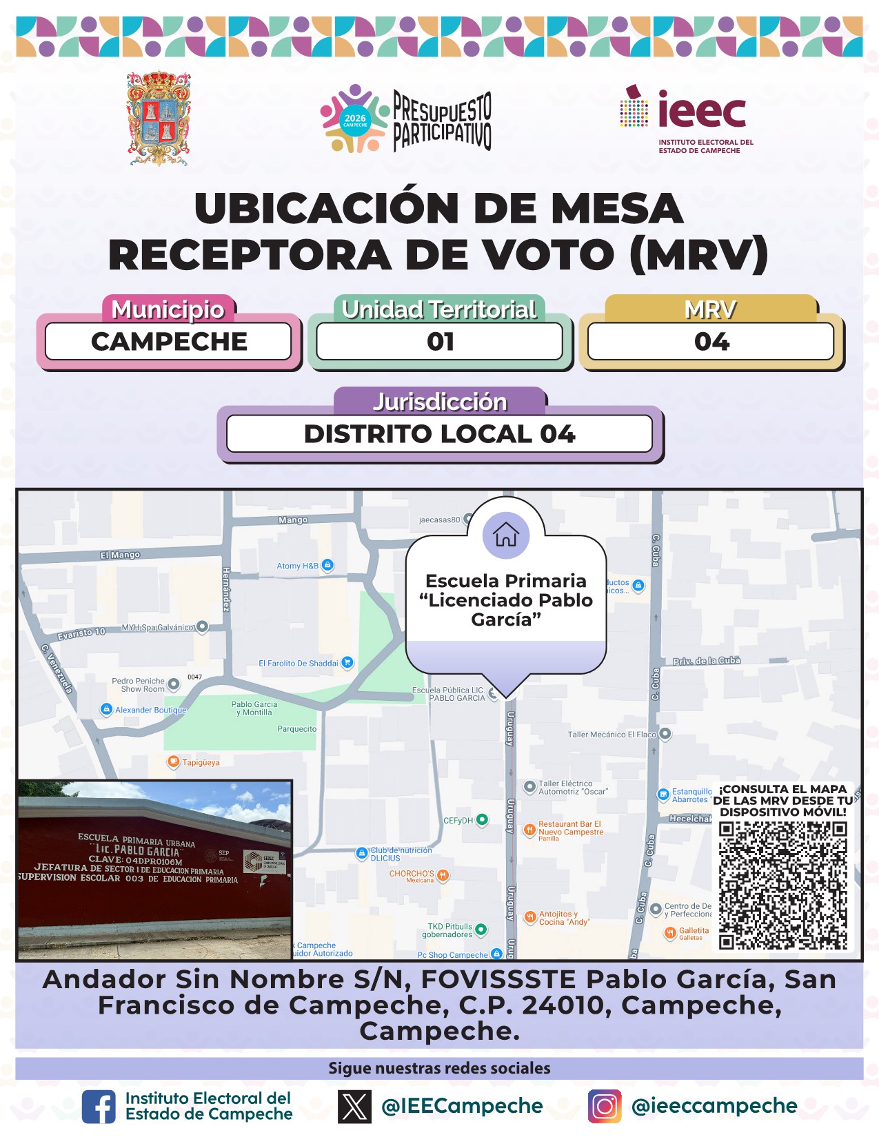 Ubicación de Mesas Campeche 4